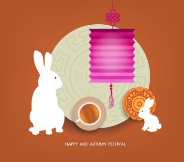 Orta sonbahar Lantern Festivali arka plan 