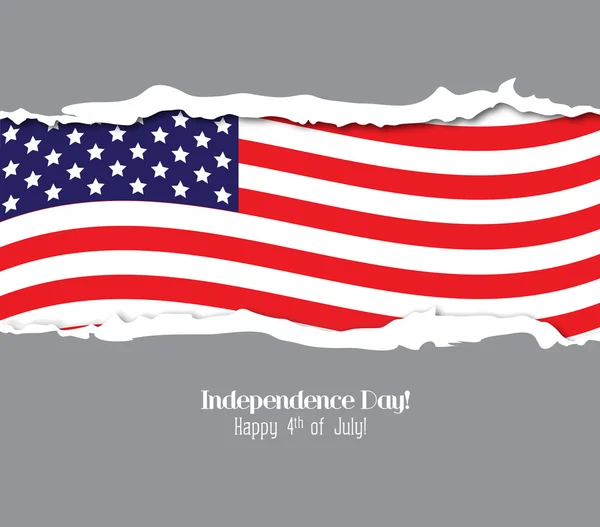 Ripped папір Прапор США. — стоковий вектор