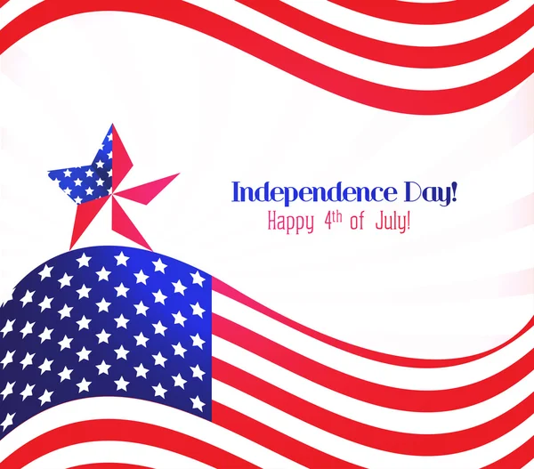 Αμερικανική Σημαία για την Ημέρα Ανεξαρτησίας — Διανυσματικό Αρχείο