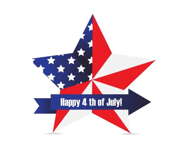 Independence Day  star — Stock Vector