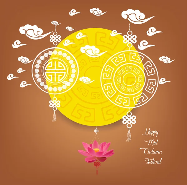  Orta sonbahar fenerler Festivali arka plan 