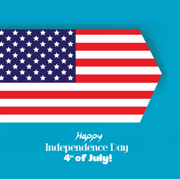 独立記念日のアメリカ国旗 — ストックベクタ