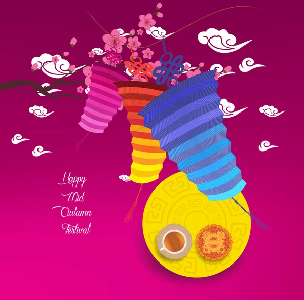 Lantern Festival background. — Stock Illustration Lantern Festival background. Royalty Free Stock Illustrations