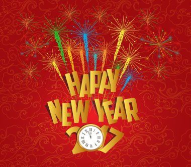  Mutlu yıllar tebrik kartı.