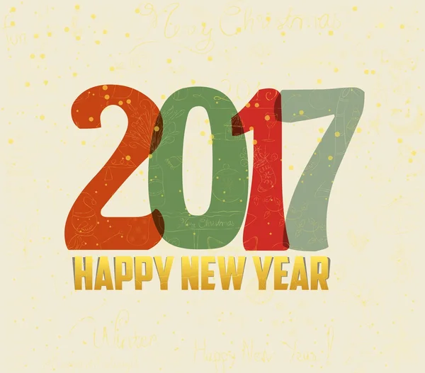 Bonne année 2017 — Image vectorielle