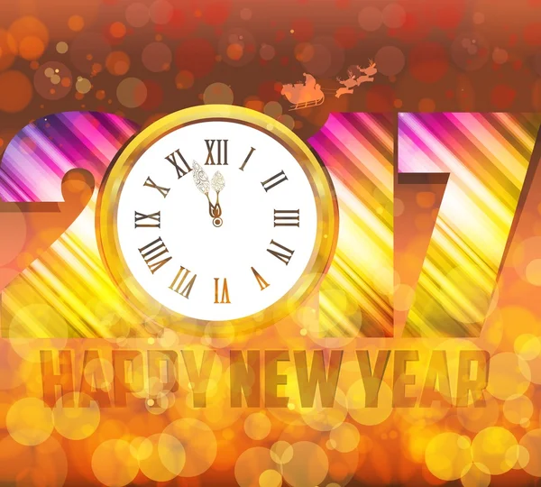 Šťastný nový rok přáníčko — Stockový vektor
