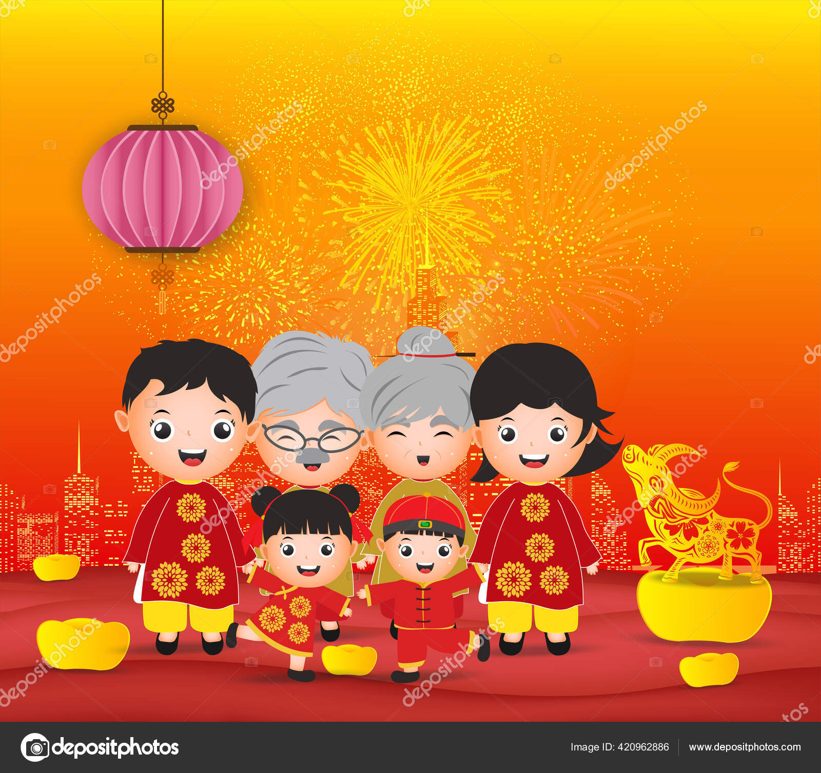 pix Happy Chinese New Year 2021 Wishes Family https depositphotos com 420962886 stock illustration chinese new year 2021 cute html