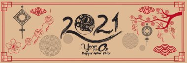 2021 yılında Çin 'de öküz, kırmızı kağıt öküz, çiçek ve Asyalı elementleri kesmiş.