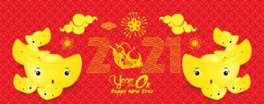 Mutlu Çin Yeni Yılı 2021 Öküz Zodyak yılı, Öküz Afişi Yılı