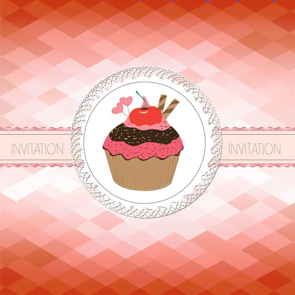 Cupcake background — Stock Vector