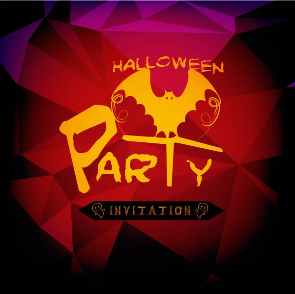 Halloween party card — Stock Vector