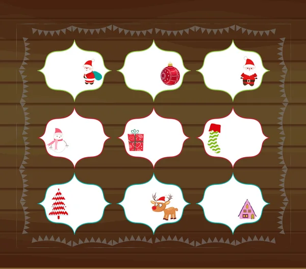 Imprimables de Noël — Image vectorielle