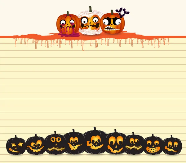 Parchemin d'Halloween — Image vectorielle