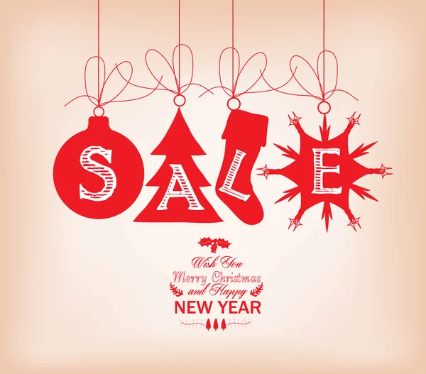 Christmas sale — Stock Vector