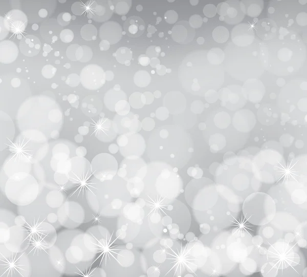 きらめく銀のクリスマス背景 — ストックベクタ