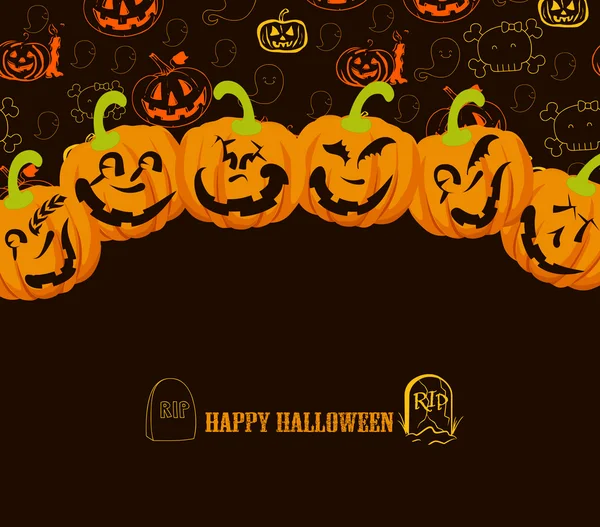 Joyeux fond halloween — Image vectorielle