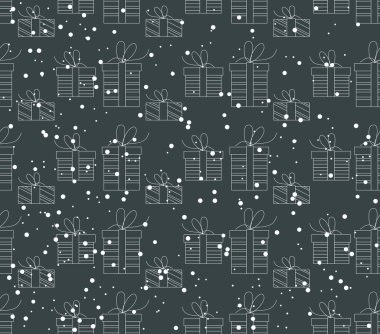 Hediyeler el çekilmiş seamless modeli