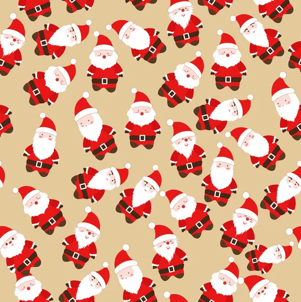 Christmas santa claus seamless pattern — Stock Vector