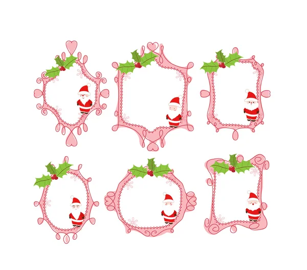 Christmas doodle boder — 图库矢量图片