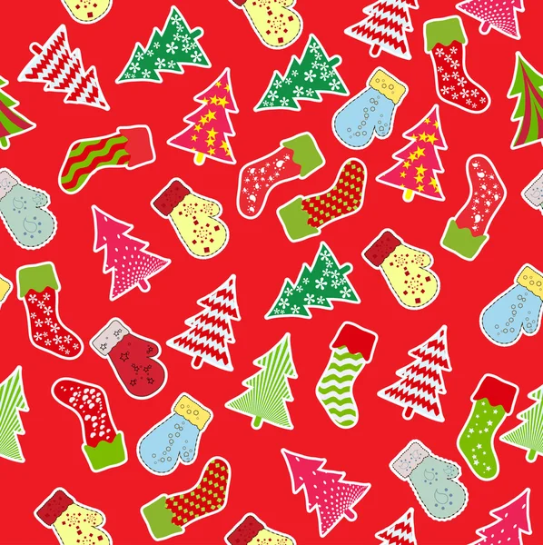 Christmas seamless pattern — Stock Vector