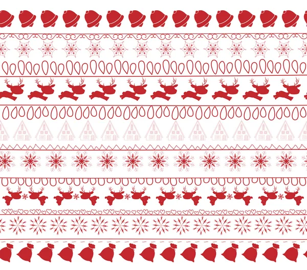 Christmas and winter seamless pattern background — Stock Vector