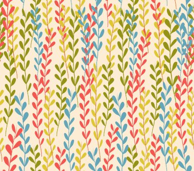 Seamless çiçek sonbahar modeli