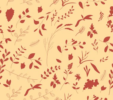 Sorunsuz seamless modeli sonbahar yaprakları