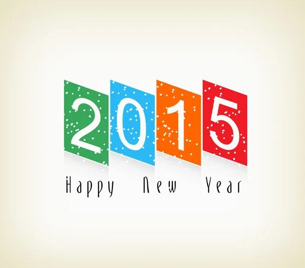 Happy new year trim paper 2015 — Stock Vector