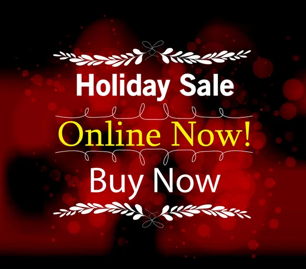 Holiday sale online — Stock Vector