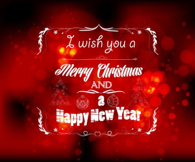 I dilek sen bir Noel ve yeni yıl tebrik kartı