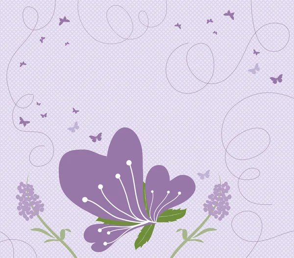 Abstract springtime purple — Stock Vector