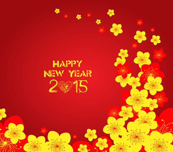 Çin yeni yılı - tebrik kartı tasarımı