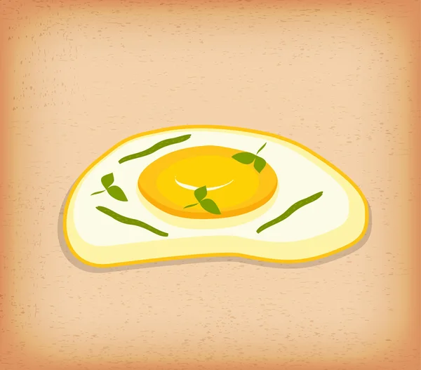 Жареные яйца — стоковый вектор
