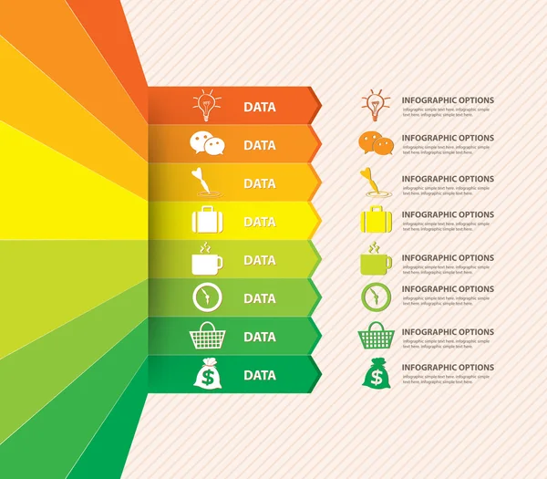 Infografik Banner mit Daten — Stockvektor