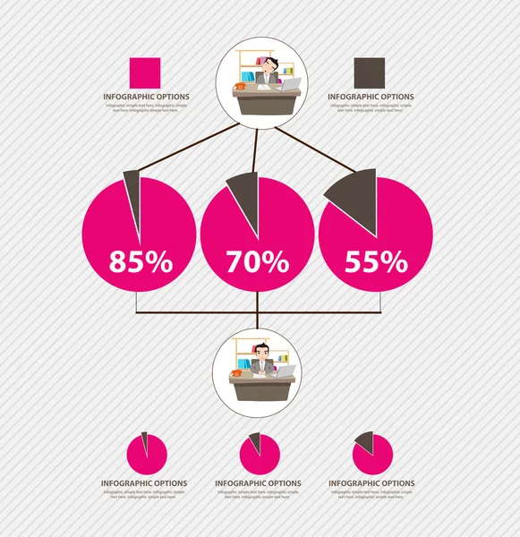 Time management Infographic — Stock Vector