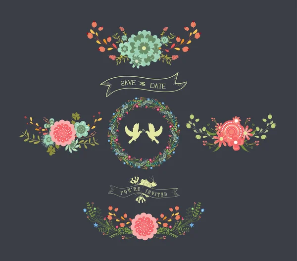 Kara tahta doğal çiçek çelenk