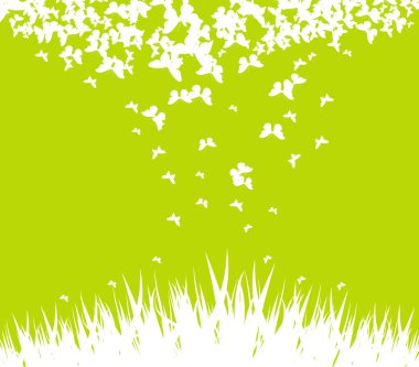 Yeşil bahar arka plan