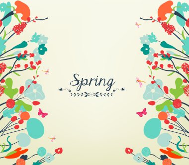 Bahar vintage çiçek