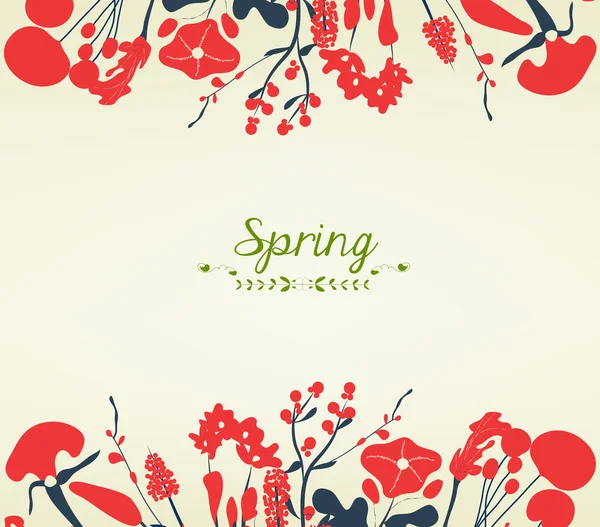 Happy spring flower vintage — Stock Vector