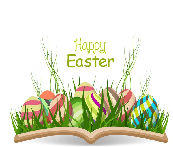 Felice primavera uovo di Pasqua — Vettoriale Stock