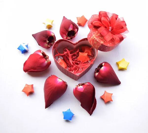 Dia dos Namorados coração na caixa — Fotografia de Stock