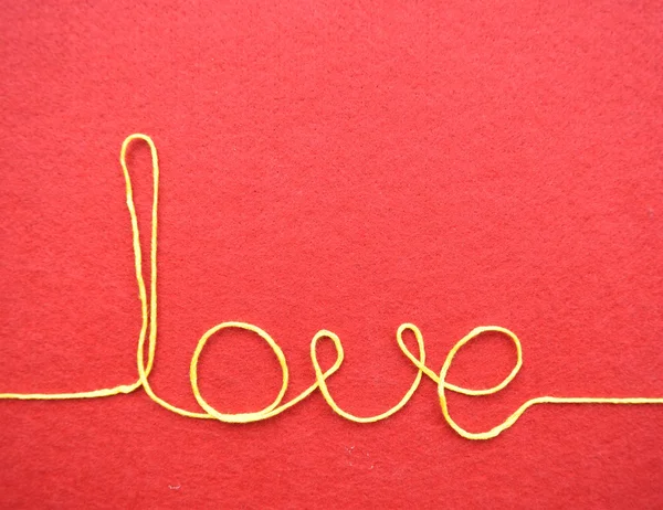 Love made from wire — Stock Photo, Image