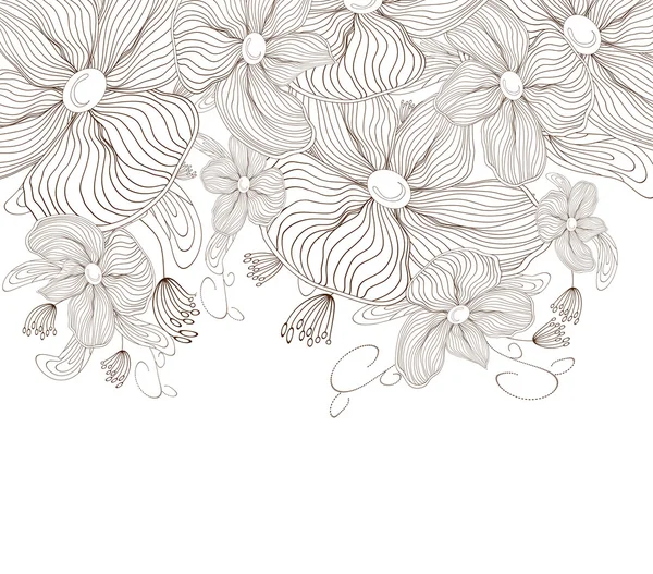 Hermoso fondo floral — Vector de stock