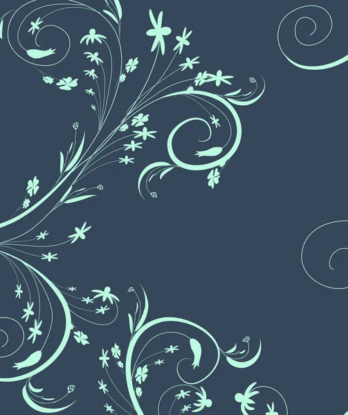 Floral doodle, floral textuur — Stockvector