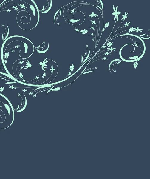 Virágos doodle, virágos textúra — Stock Vector