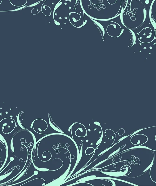 Virágos doodle, virágos textúra — Stock Vector