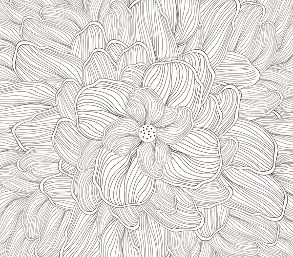 Blume Skizze Doodle Hintergrund — Stockvektor