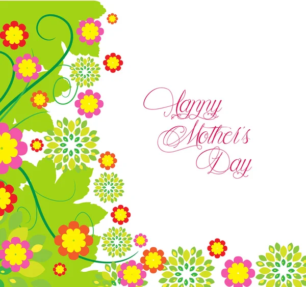 Feliz Día de las Madres flores Fondo — Archivo Imágenes Vectoriales