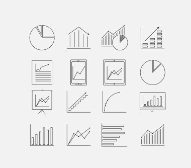 ince diyagramı Icon set