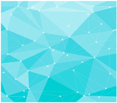 Mavi poligonal grafiği